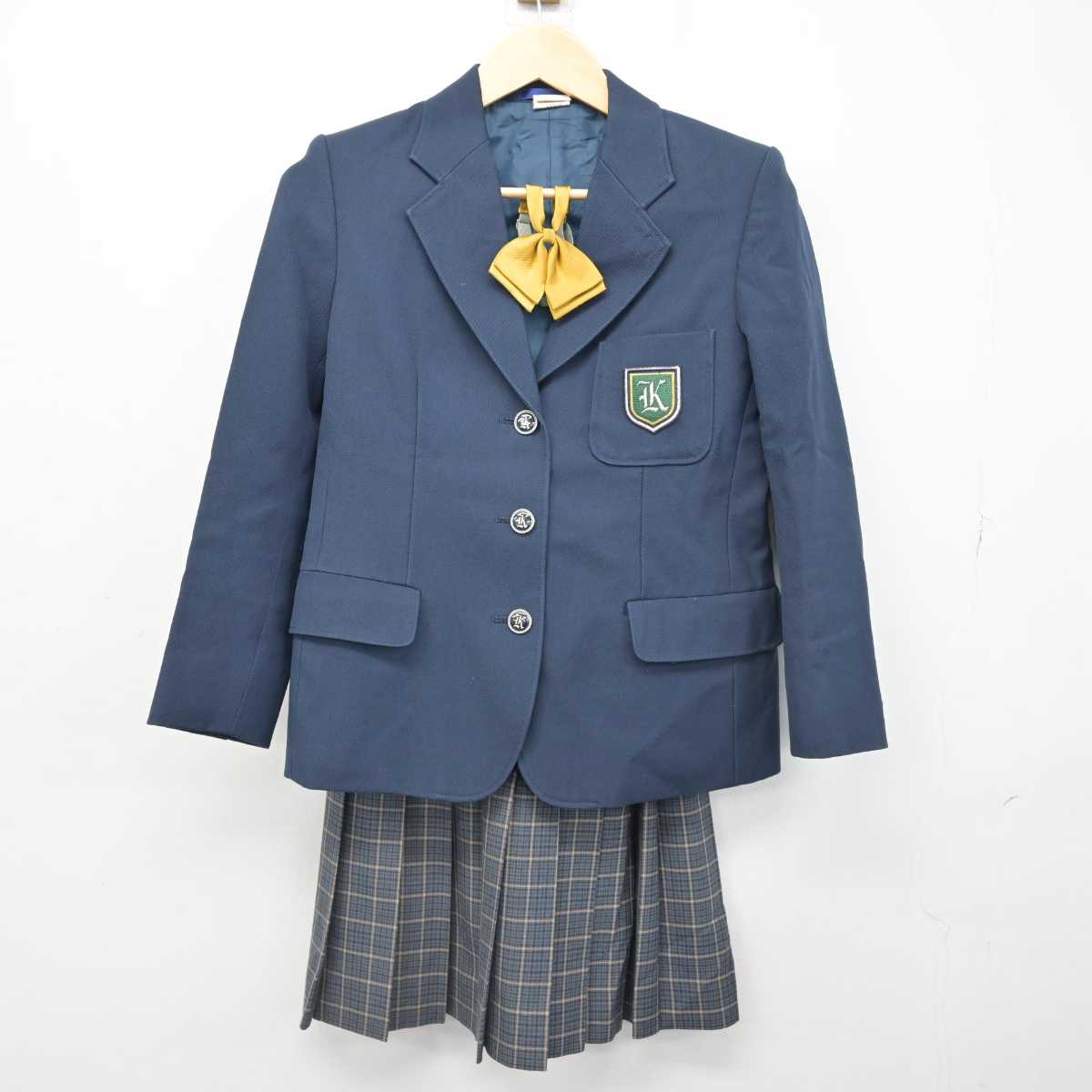 中古】大阪府 大阪薫英女学院中学校 女子制服 4点 (ブレザー