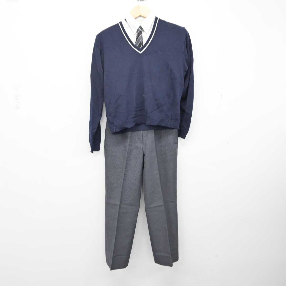 中古】栃木県 矢板中央高等学校 女子制服 4点 (ニット・シャツ