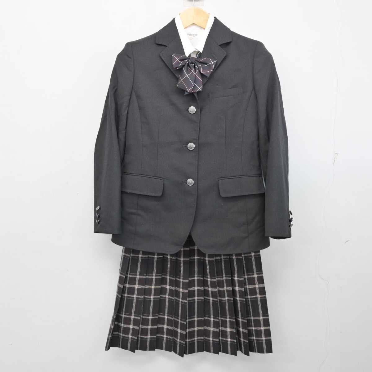 【中古】愛知県 岡崎城西高等学校 女子制服 5点 (ブレザー・シャツ・スカート) sf053888