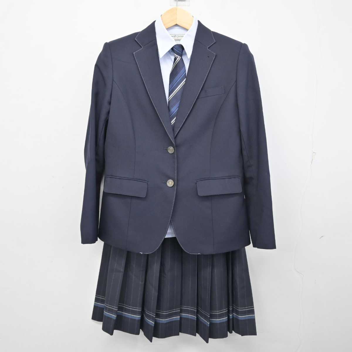 中古】福岡県 八幡高等学校 女子制服 5点 (ブレザー・ニット・シャツ・スカート) sf053911 | 中古制服通販パレイド