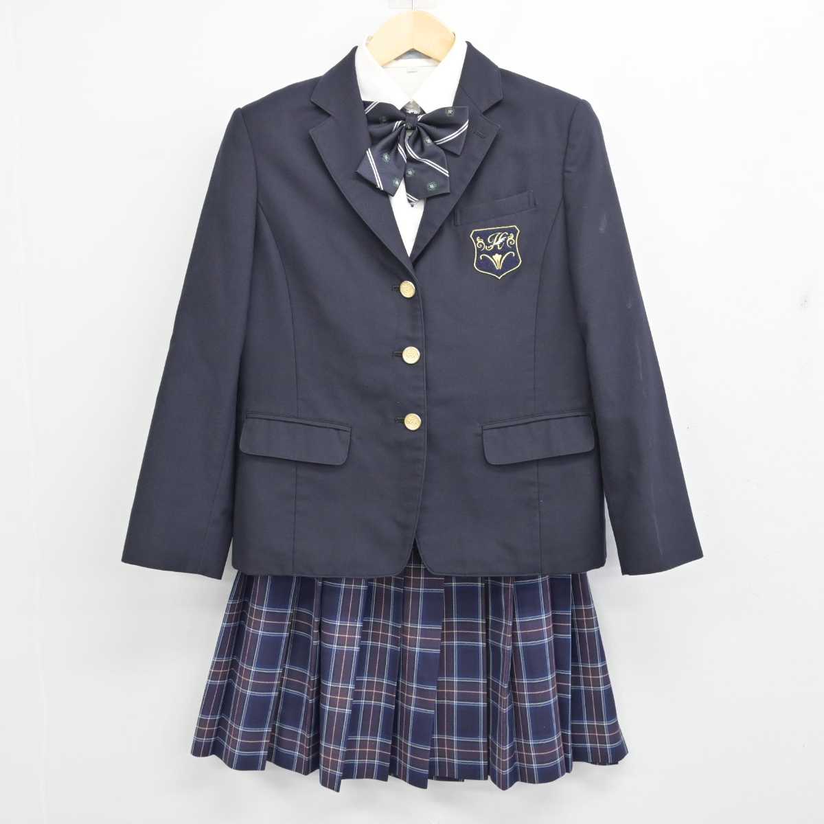 中古】神奈川県 白鵬女子高等学校 女子制服 3点 (ブレザー