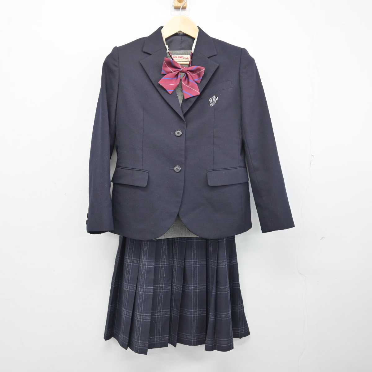 中古】京都府 京都西山高等学校 女子制服 5点 (ブレザー・ニット・スカート) sf054086 | 中古制服通販パレイド