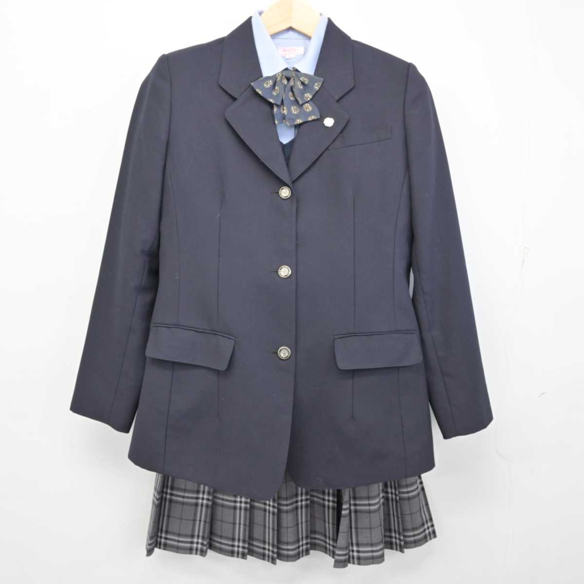 中古】埼玉県 開智高等学校 女子制服 6点 (ブレザー・シャツ・ニット・スカート) sf054521 | 中古制服通販パレイド