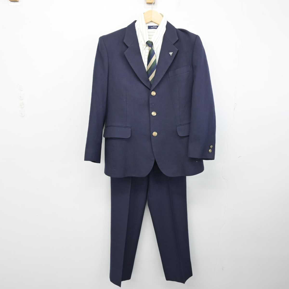 川口市立高等学校 男子制服 ボタンそろいました 卸売