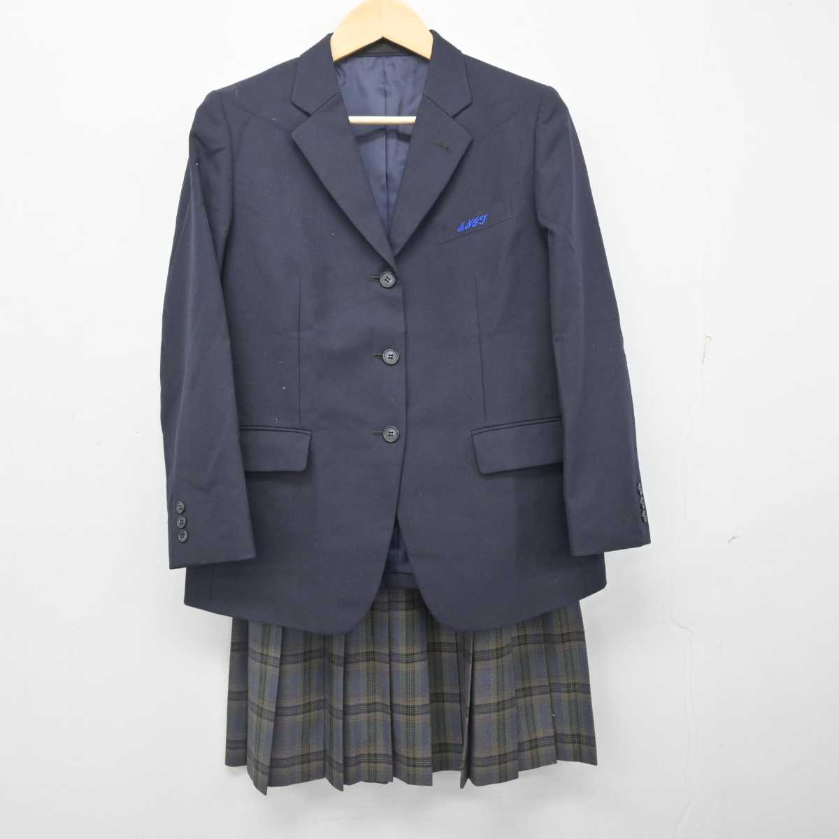 中古】宮崎県 都城工業高等専門学校 女子制服 3点 (ブレザー・ニット 