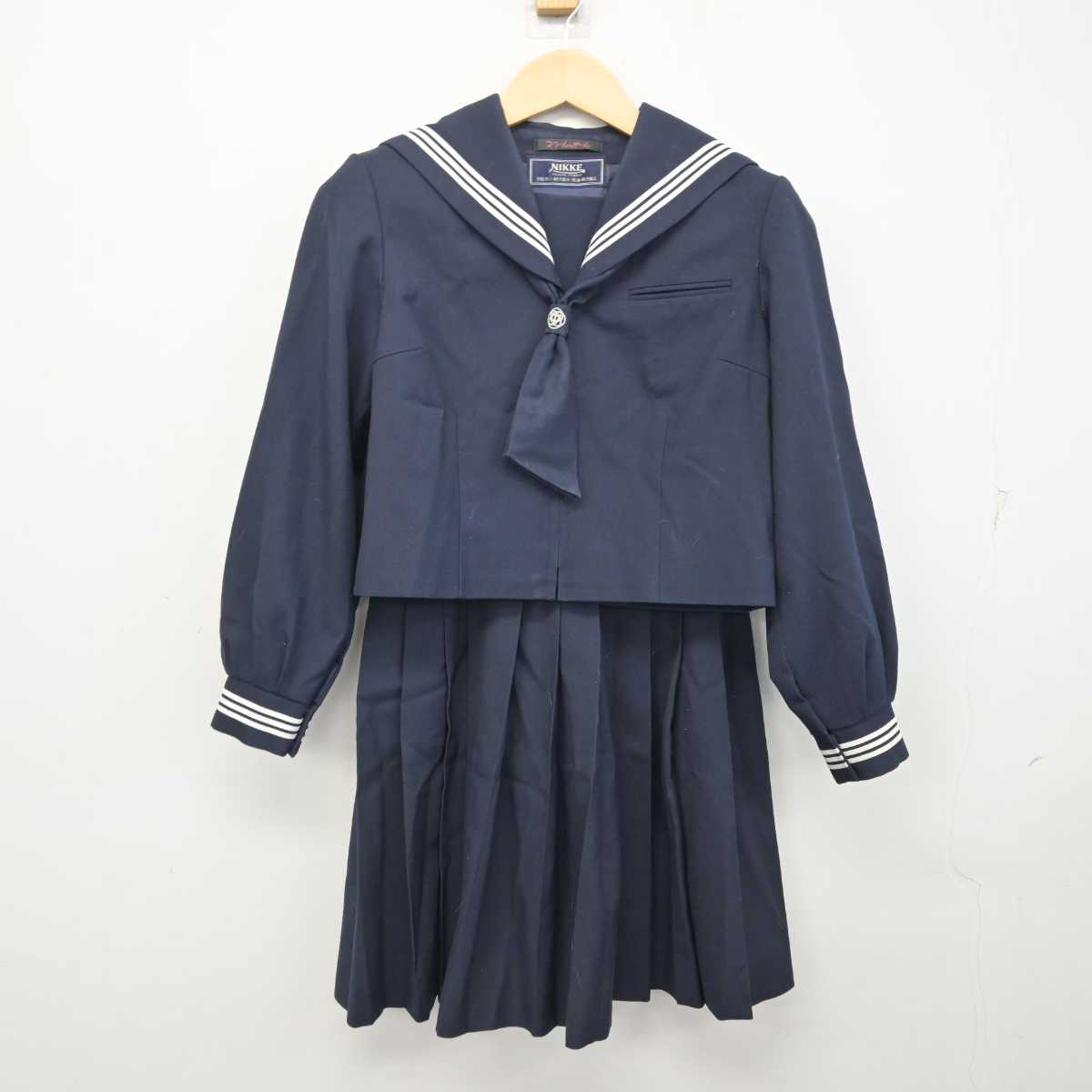 【中古】東京都 泉南中学校 女子制服 3点 (セーラー服・スカート) sf054809