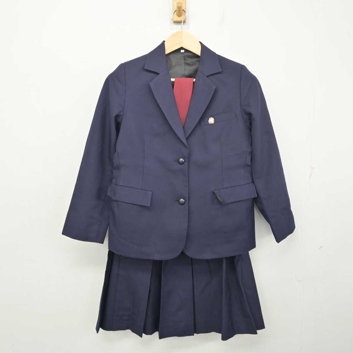 中古】奈良県 桜井高等学校 女子制服 4点 (ブレザー・スカート