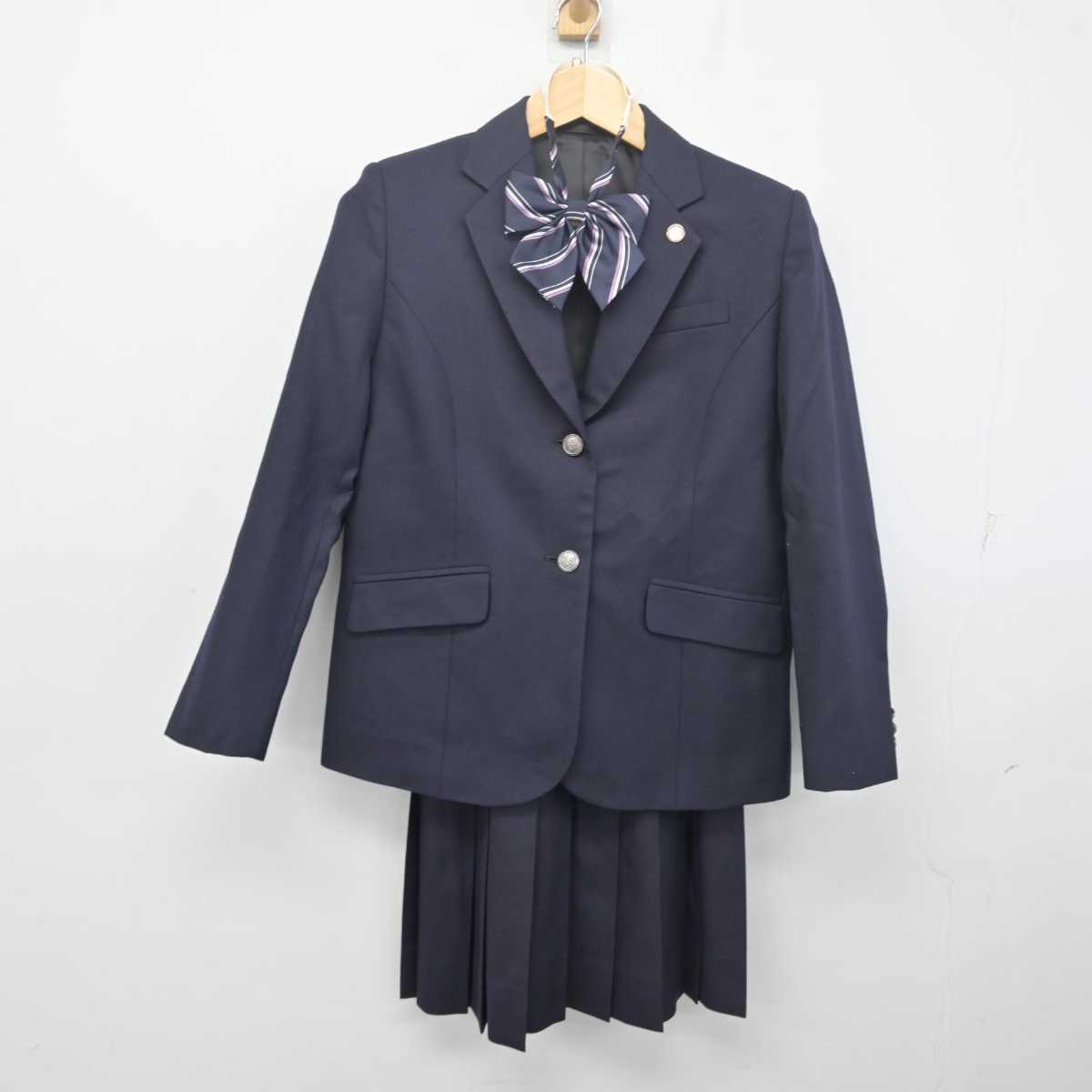 【中古】埼玉県 大妻嵐山高等学校 女子制服 5点 (ブレザー・スカート) sf055756