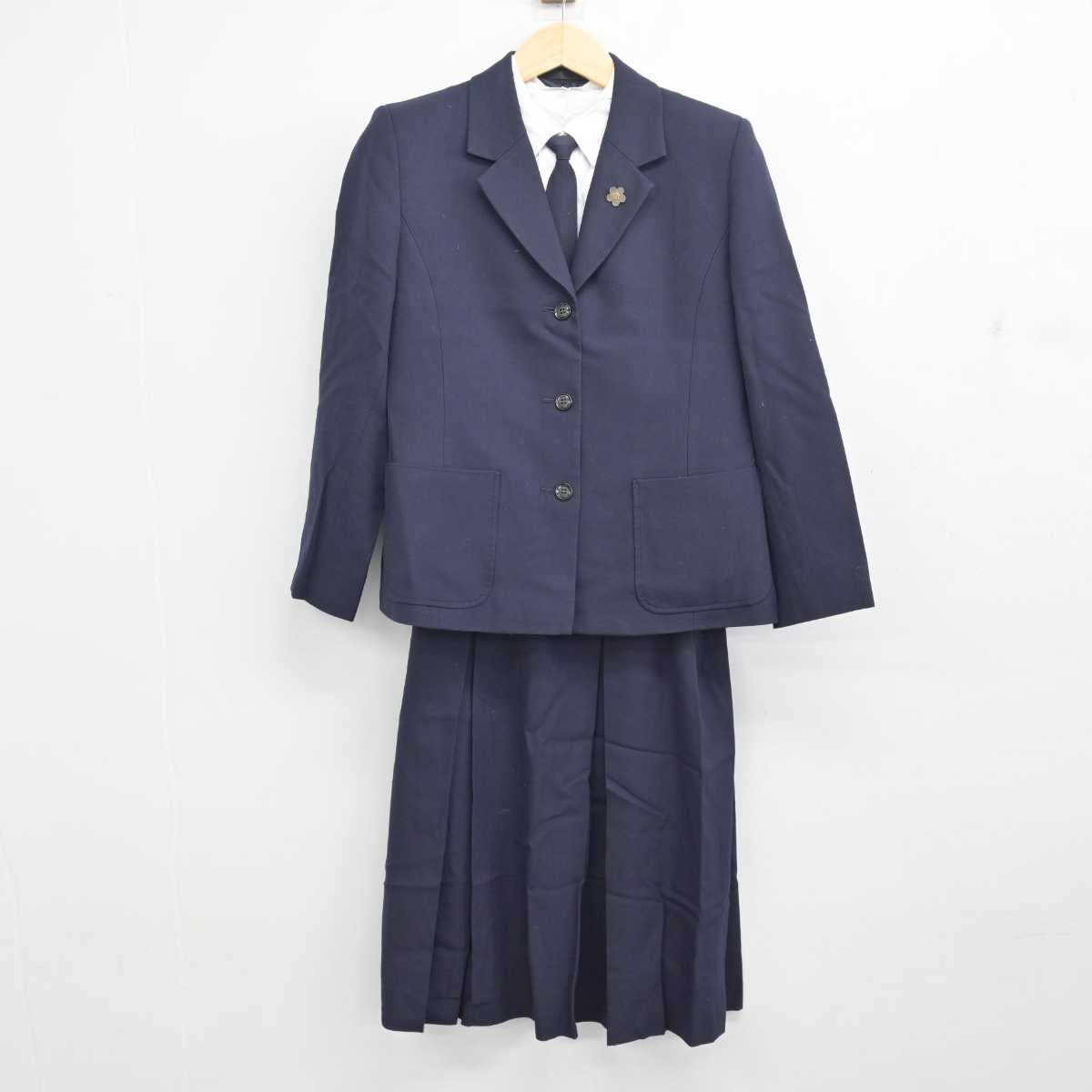 中古】鹿児島県 鹿児島女子高等学校 女子制服 9点 (ブレザー・シャツ