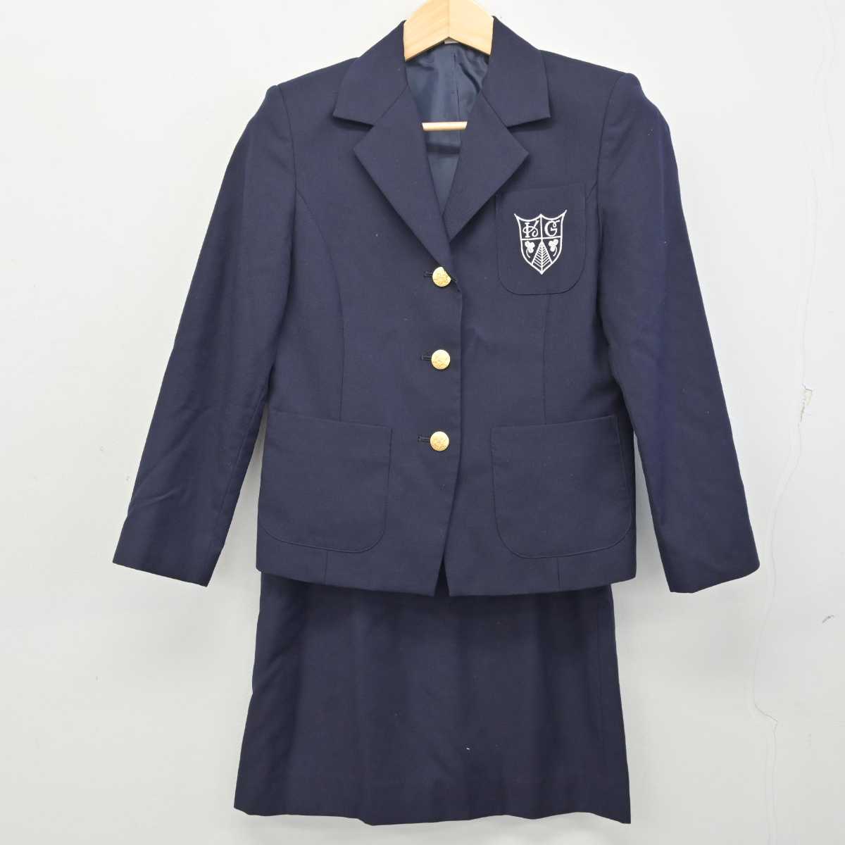 中古】兵庫県 甲南女子大学 女子制服 2点 (ブレザー・スカート ...