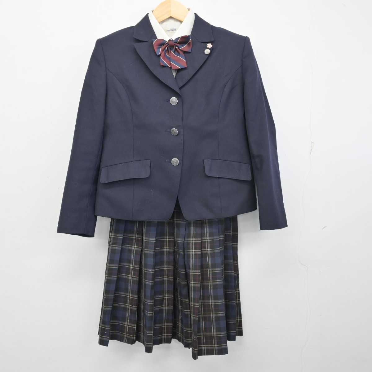 中古】千葉県 佐倉東高等学校 女子制服 5点 (ブレザー・シャツ・スカート) sf056194 | 中古制服通販パレイド