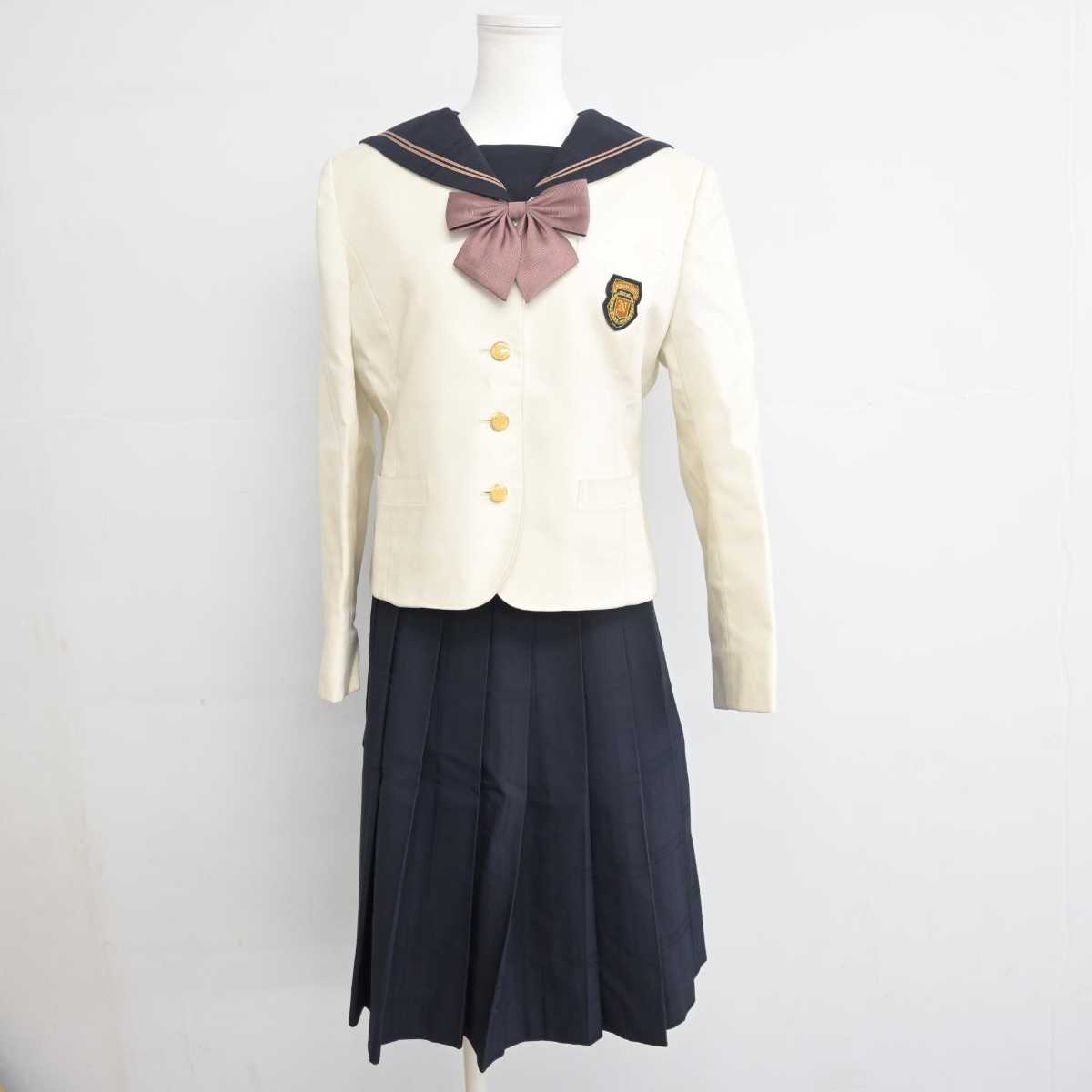 【中古】宮城県 延岡学園高等学校 女子制服 3点 (ブレザー・セーラー服・スカート) sf056199