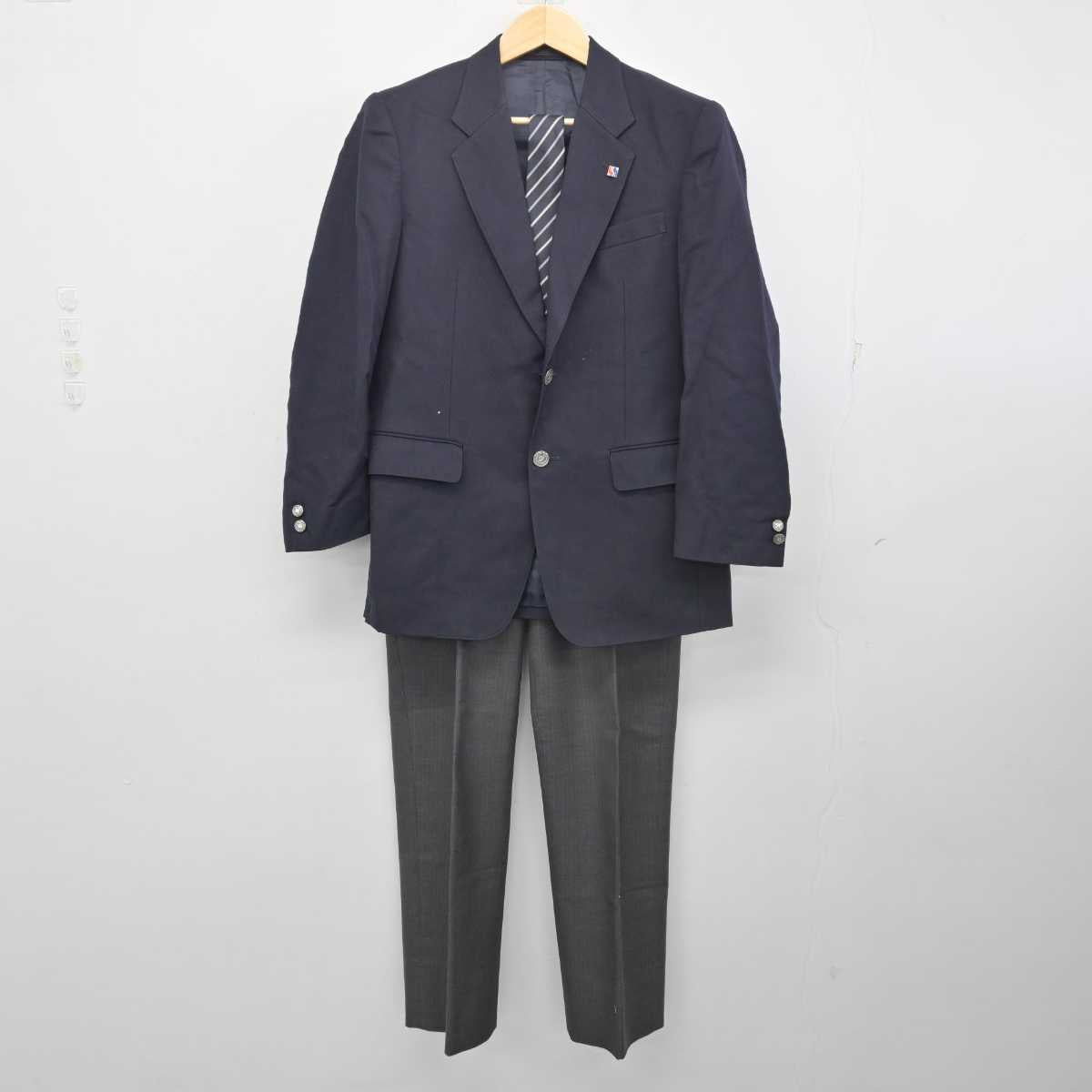 【中古】神奈川県 横須賀総合高等学校 男子制服 5点 (ブレザー・ズボン) sf056212