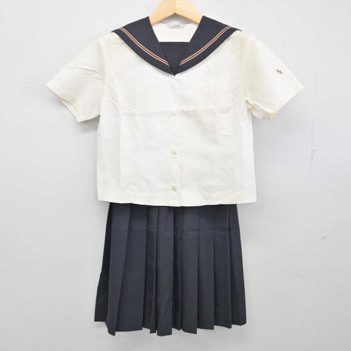 【中古】宮崎県 延岡商業高等学校 女子制服 3点 (セーラー服・スカート) sf056215