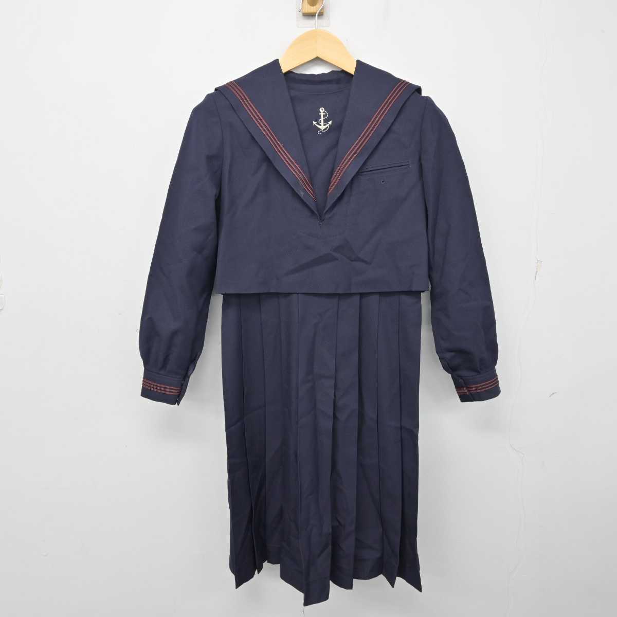 中古】福岡県 福岡女学院中学校・高等学校 女子制服 2点 (セーラー服・ジャンパースカート) sf056317 | 中古制服通販パレイド