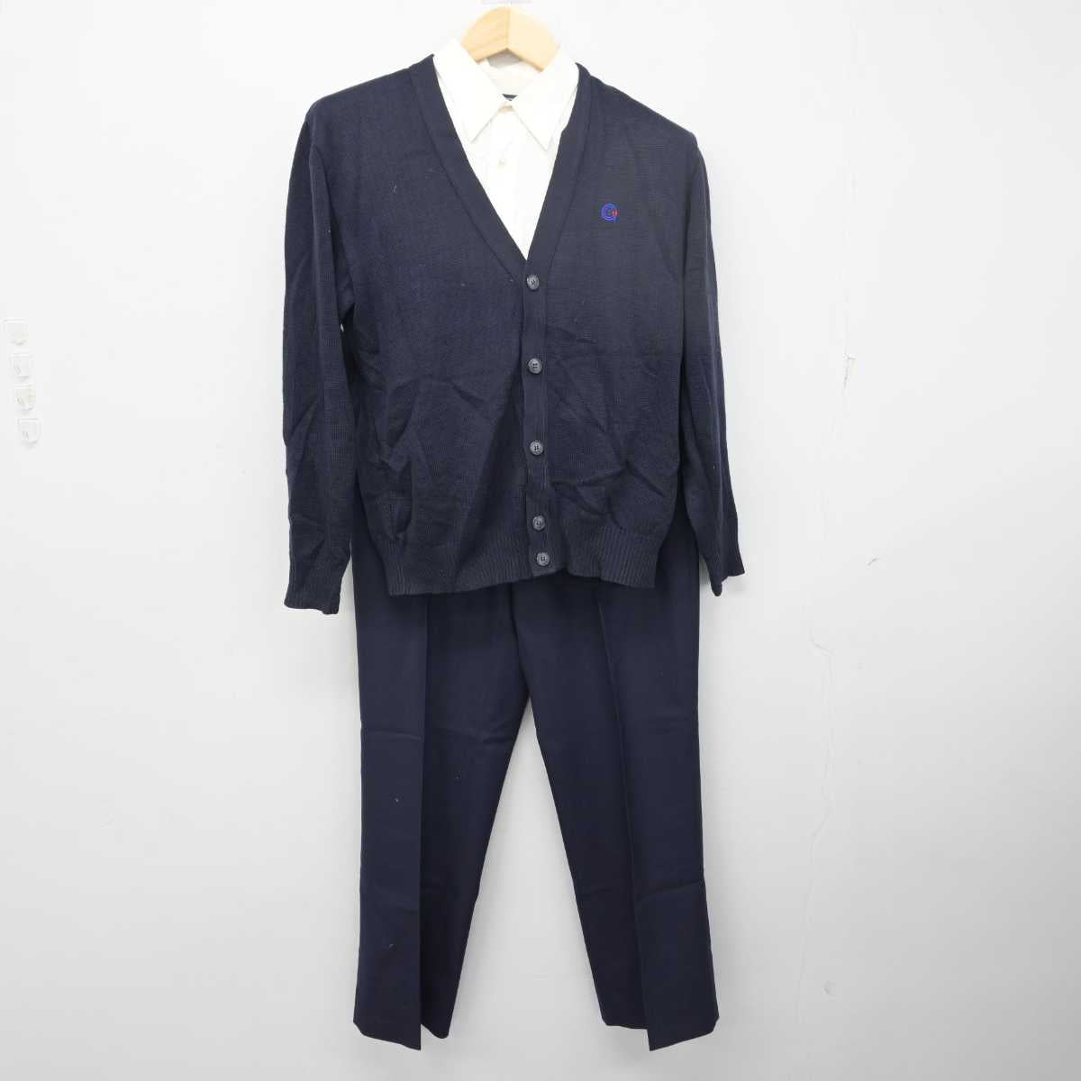 中古】福島県 あさか開成高等学校 男子制服 4点 (ニット・シャツ・ズボン) sf056358 | 中古制服通販パレイド