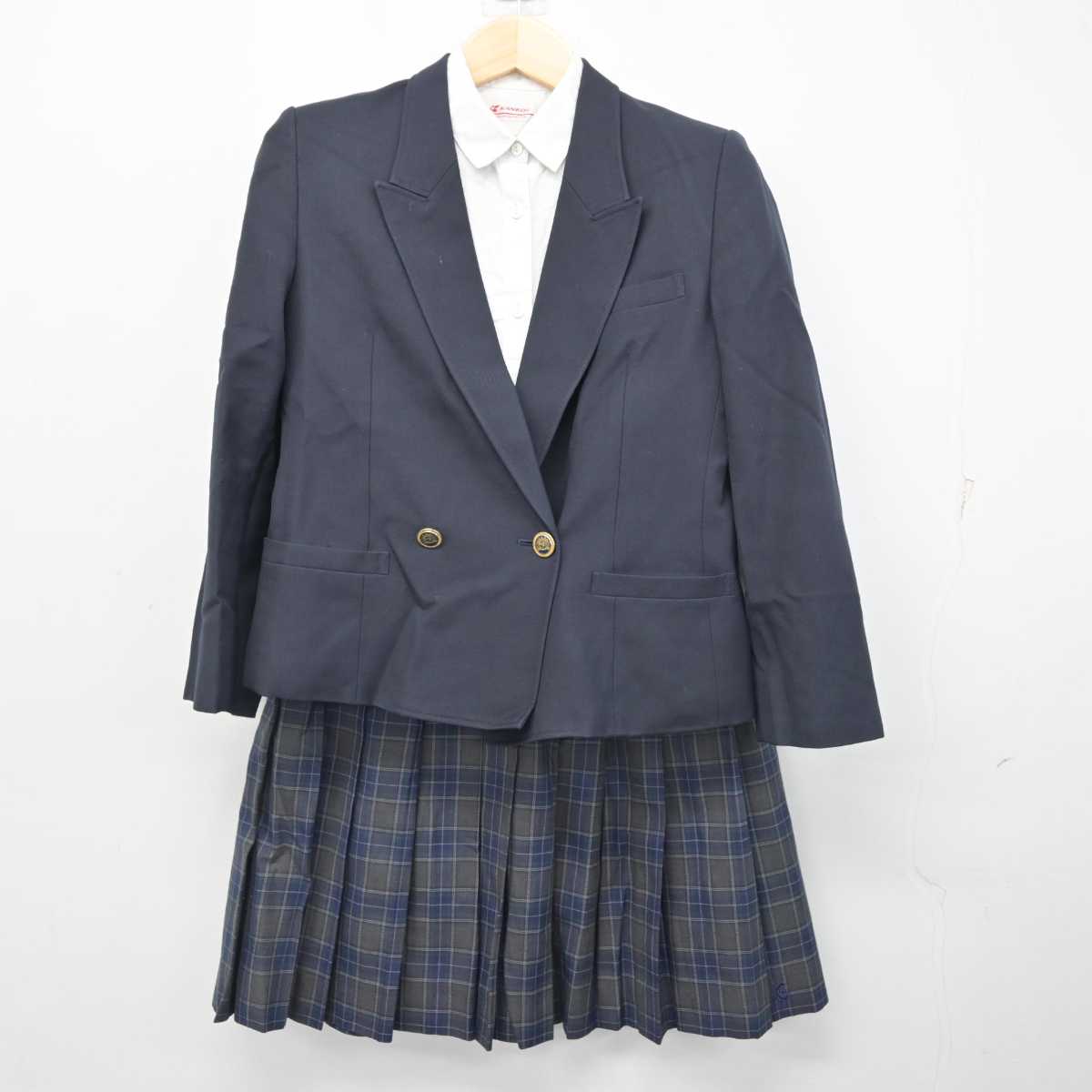 中古】山形県 上山明新館高等学校 女子制服 3点 (ブレザー・シャツ・スカート) sf056400 | 中古制服通販パレイド