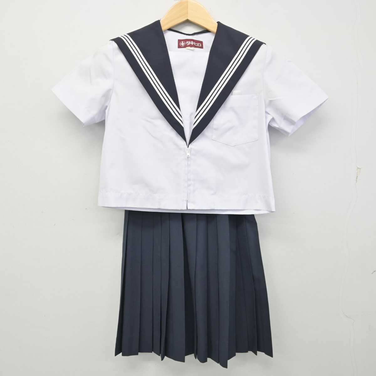 【中古】愛知県 一宮高等学校 女子制服 2点 (セーラー服・スカート) sf056428