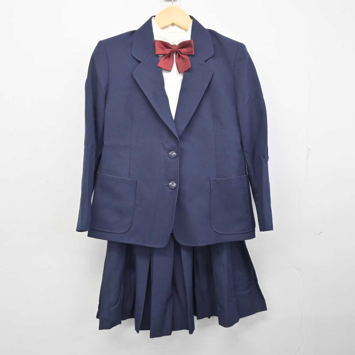 【中古】東京都 国立第二中学校 女子制服 4点 (ブレザー・シャツ・スカート) sf056446