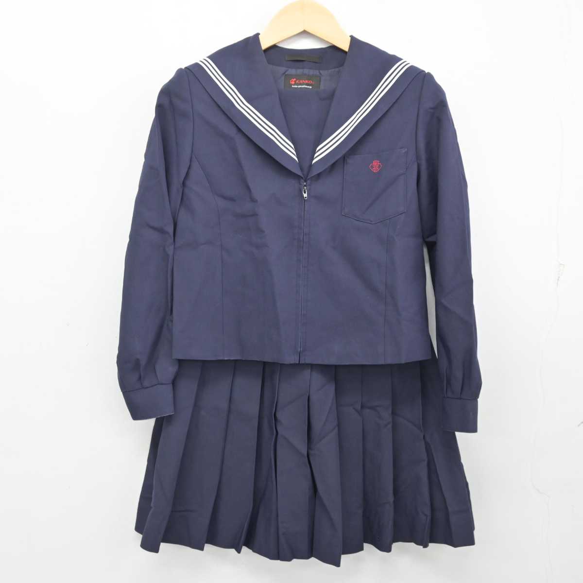 【中古】愛知県 桜台高等学校 女子制服 2点 (セーラー服・スカート) sf056557