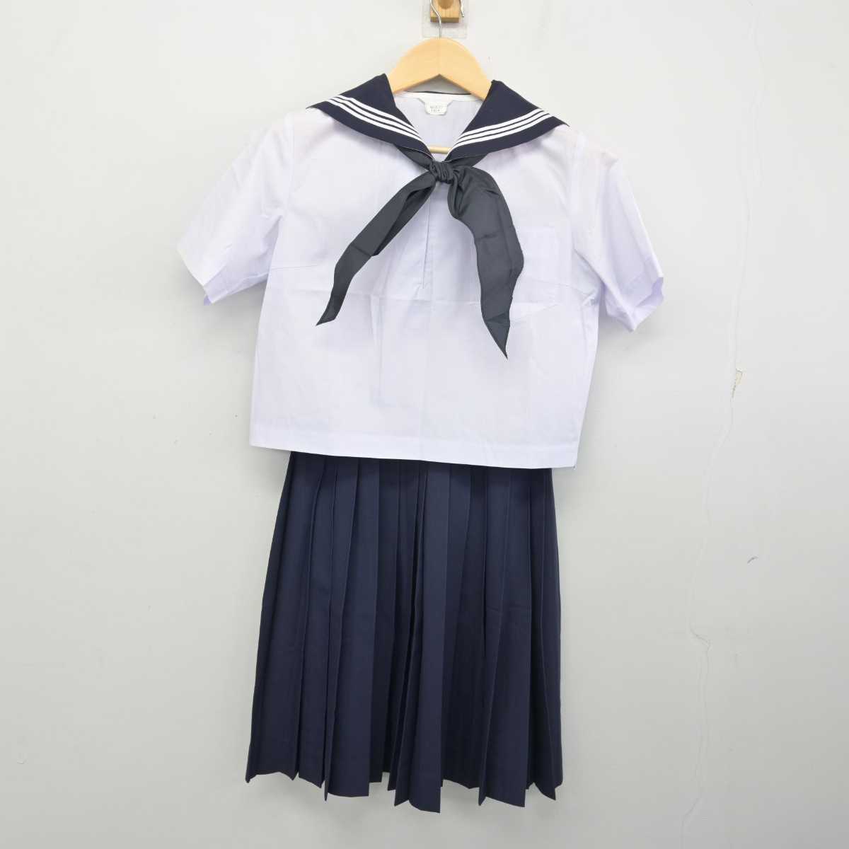 【中古】兵庫県 高砂高等学校 女子制服 3点 (セーラー服・スカート) sf056702