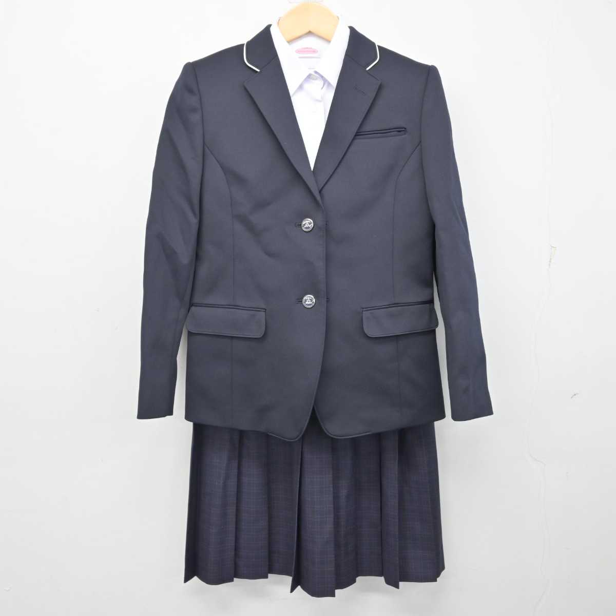 中古】福岡県 福岡市内中学新標準服 女子制服 3点 (ブレザー・シャツ・スカート) sf056712 | 中古制服通販パレイド