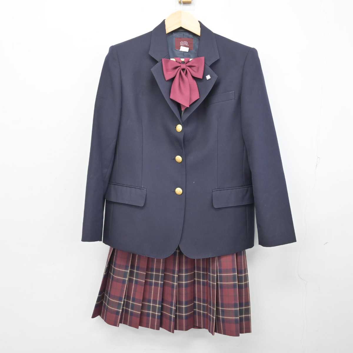 现货大阪府 高石高等学校 女子制服 4点（ブレザー・スカート・シャツ）sf000995 学生服