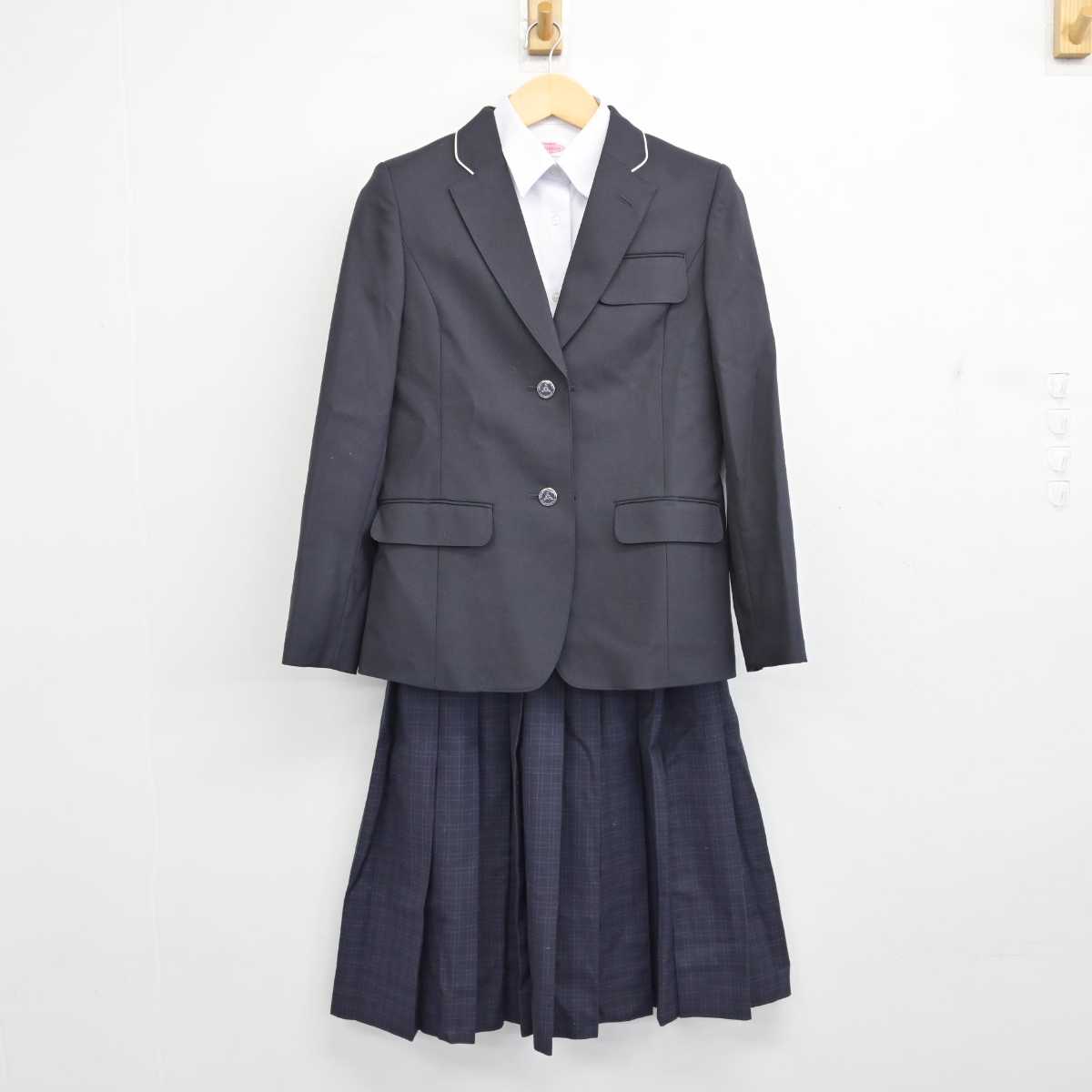 中古】福岡県 原中央中学校 女子制服 3点 (ブレザー・シャツ・スカート) sf057143 | 中古制服通販パレイド