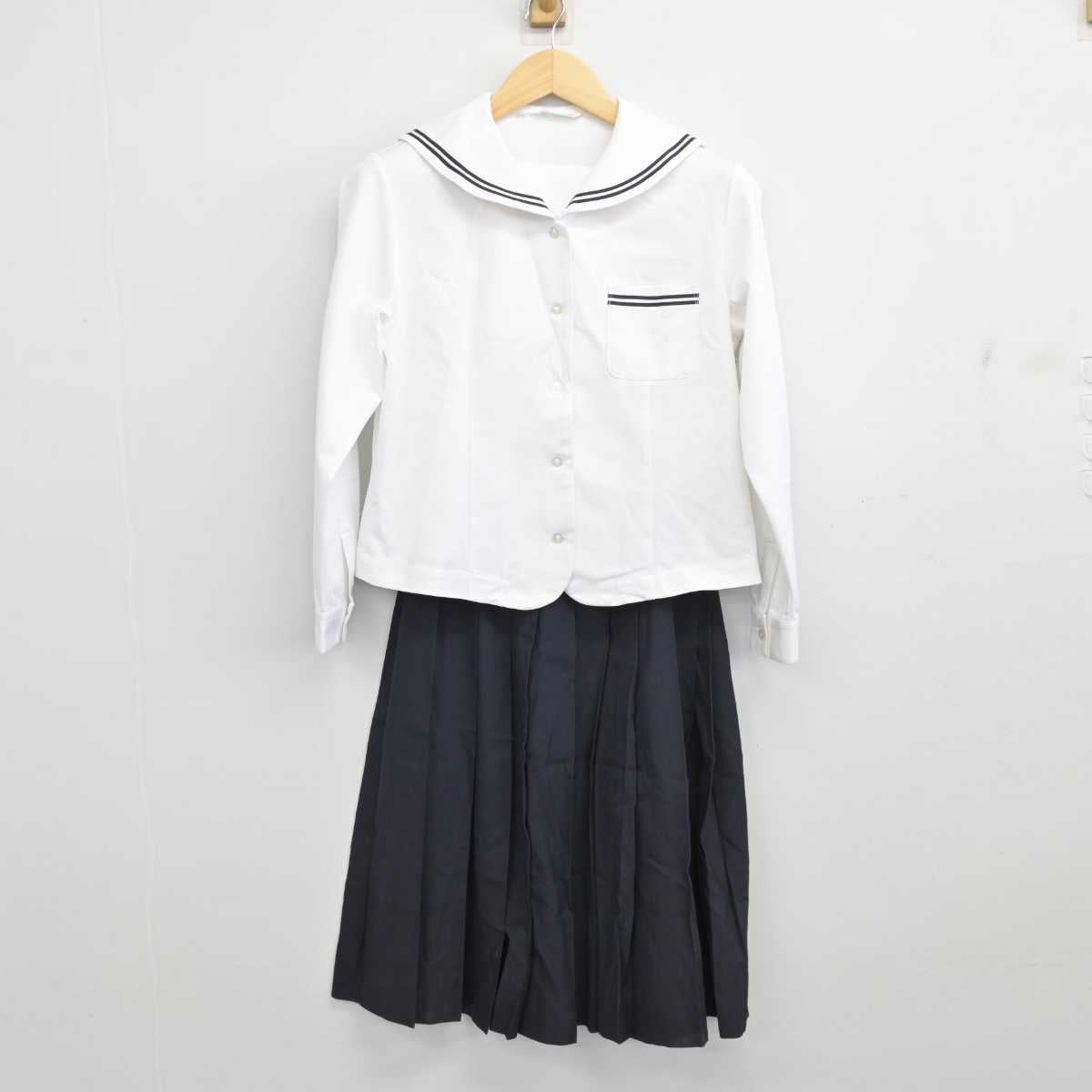 中古】岩手県 遠野中学校 女子制服 3点 (セーラー服・スカート) sf057149 | 中古制服通販パレイド