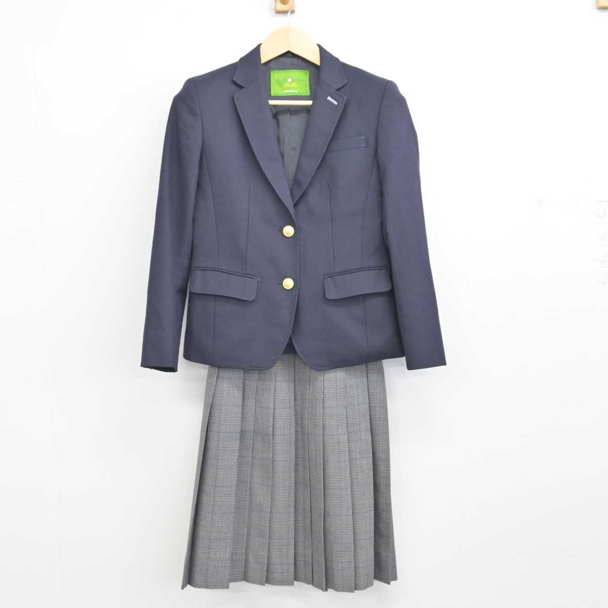 【中古】大阪府 近畿大学附属高等学校 女子制服 3点 (ブレザー・ニット・スカート) sf057177