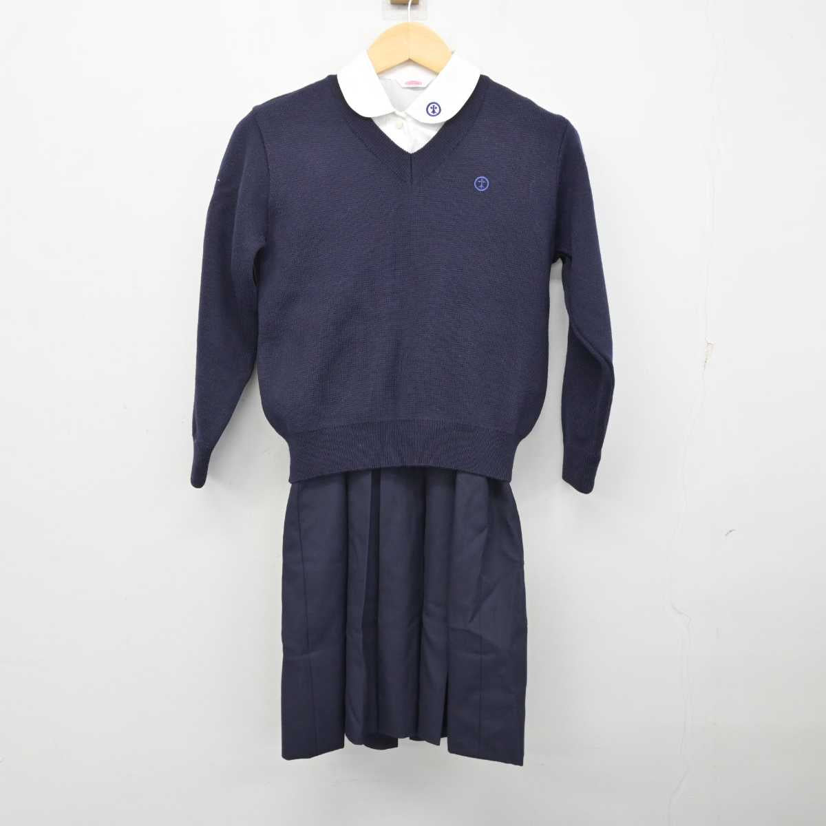中古】京都府 京都聖母学院小学校 女子制服 4点 (ニット・シャツ 中古】京都府 京都聖母学院小学校 女子制服 4点 (ニット・シャツ