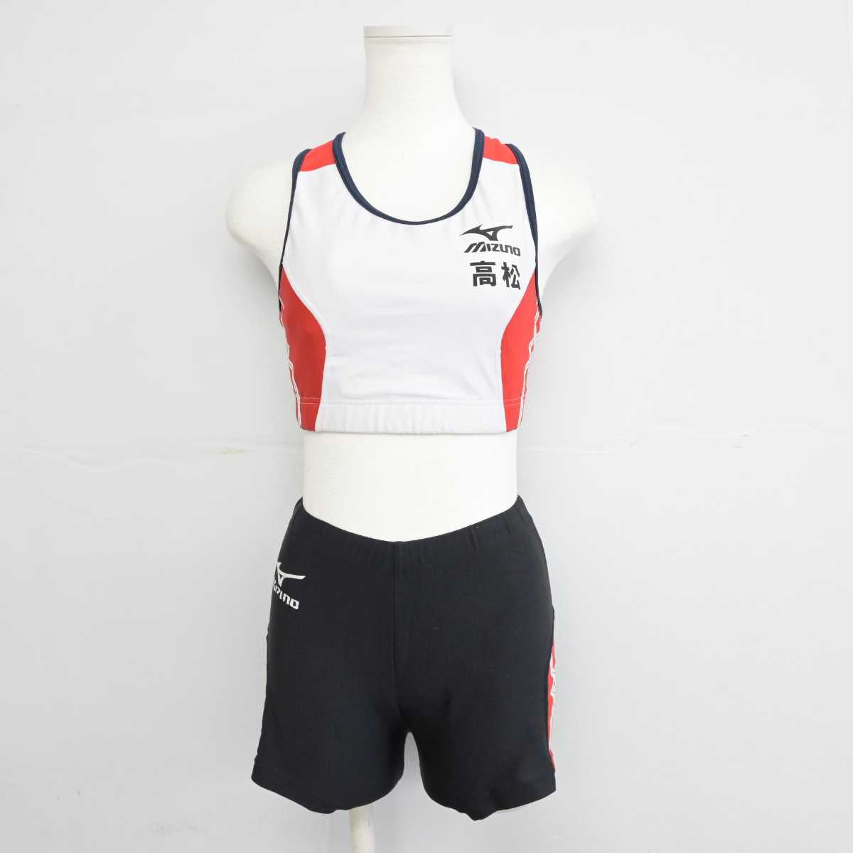 中古】香川県 高松高等学校/陸上部ユニフォーム 女子制服 2点
