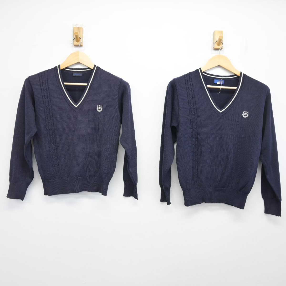 中古】栃木県 宇都宮短期大学附属高等学校 女子制服 2点 (ニット 中古】栃木県 宇都宮短期大学附属高等学校 女子制服 2点 (ニット