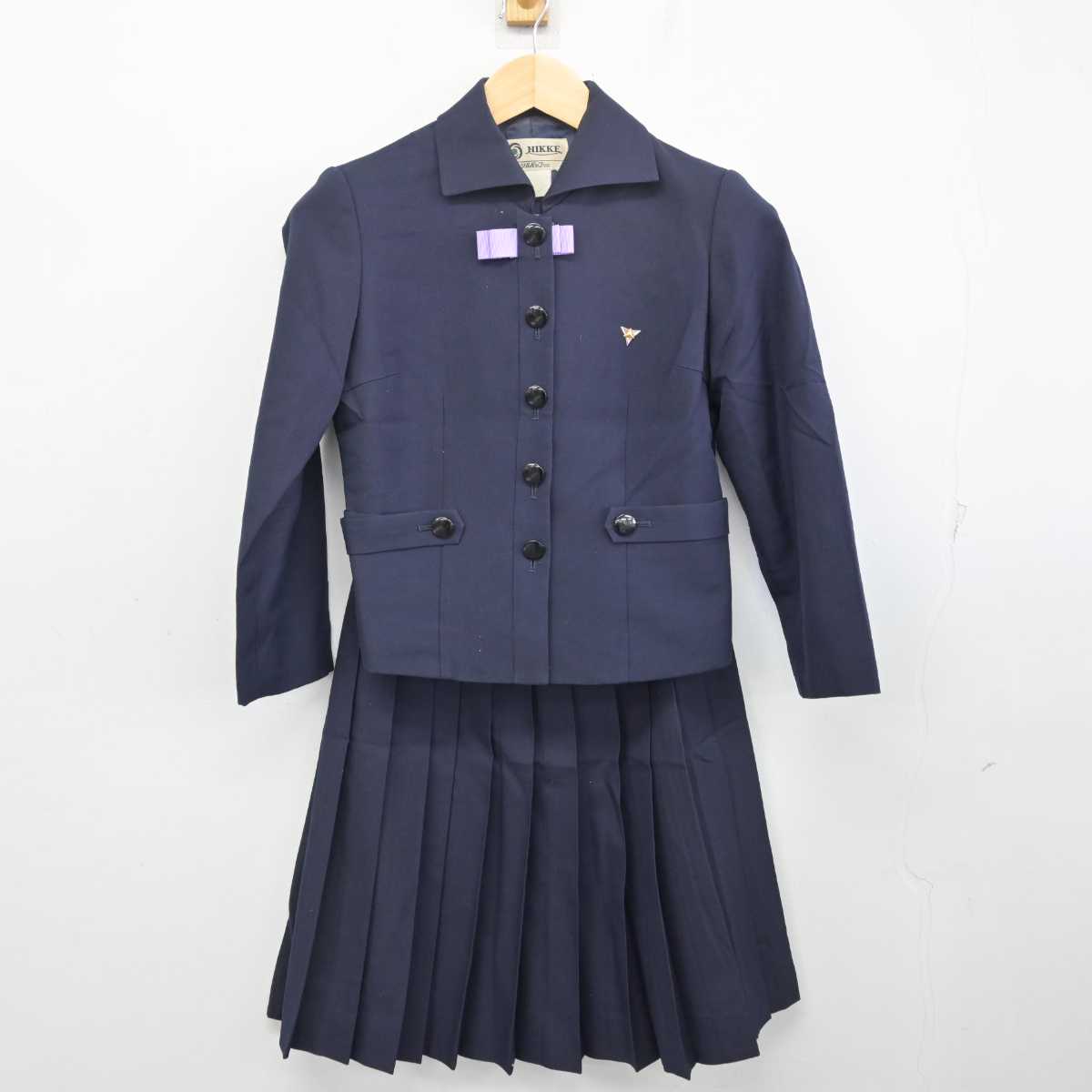 中古】富山県 富山高等学校 女子制服 4点 (ブレザー・スカート 中古】富山県 富山高等学校 女子制服 4点 (ブレザー・スカート