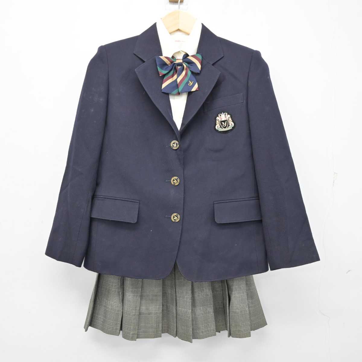 【中古】神奈川県 横浜創英高等学校 女子制服 4点 (ブレザー・シャツ・スカート) sf057505