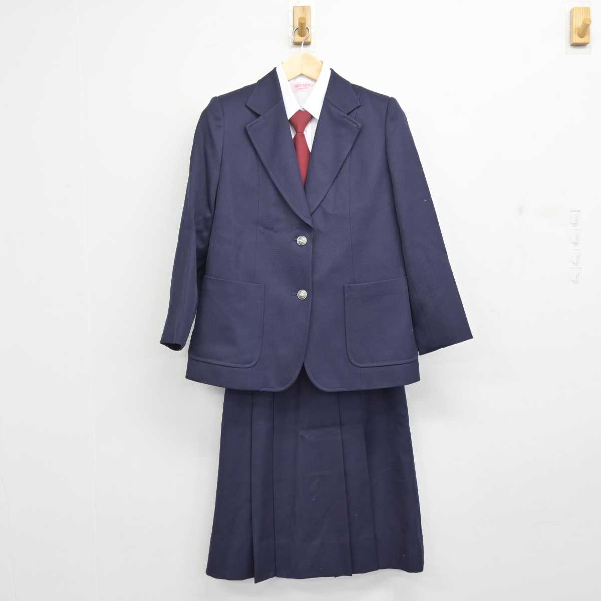 中古】埼玉県 新栄中学校 女子制服 4点 (ブレザー・シャツ・スカート) sf057712 | 中古制服通販パレイド