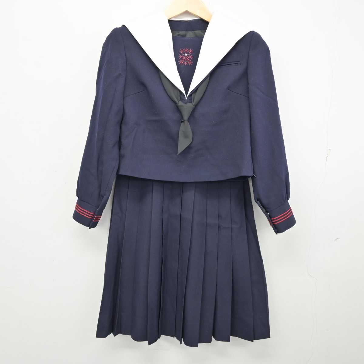 中古】大阪府 プール学院高等学校 女子制服 4点 (セーラー服・セーラー服・スカート) sf057763 | 中古制服通販パレイド