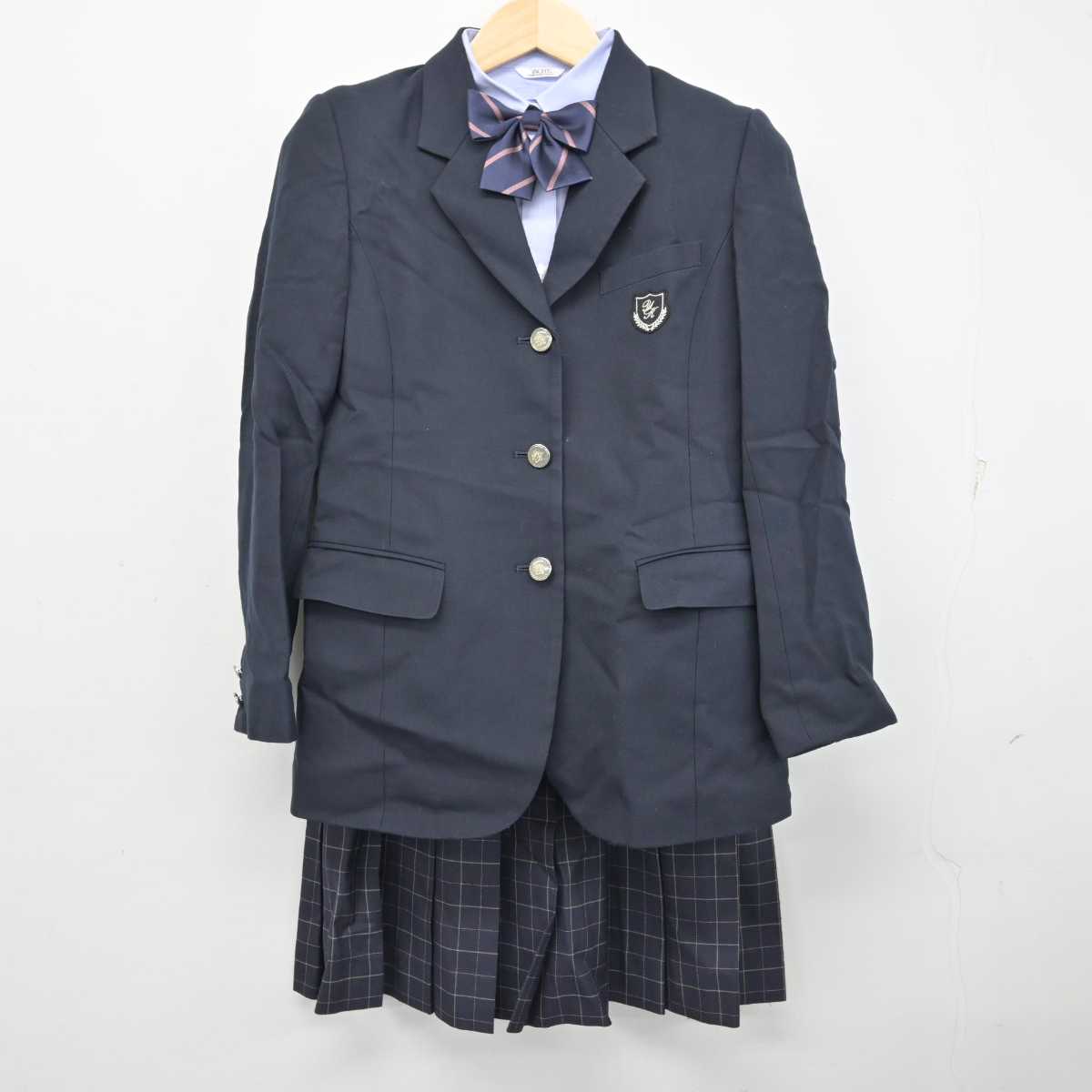 中古】千葉県 四街道北高等学校 女子制服 5点 (ブレザー・ニット・シャツ・スカート) sf058047 | 中古制服通販パレイド