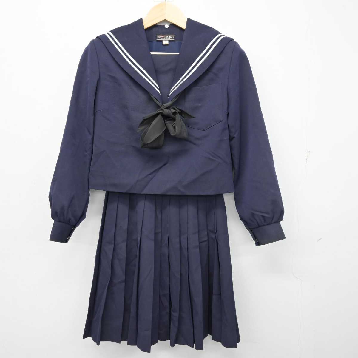 【中古】愛知県 刈谷東中学校 女子制服 2点 (セーラー服・スカート) sf058172