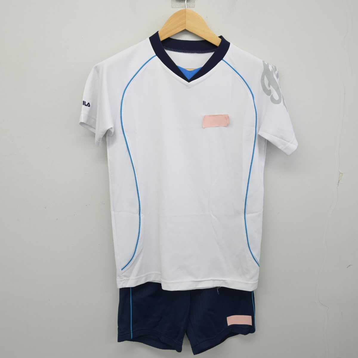 ギャレックス 体操服 上下 Vネック ストライプ 濃紺 ネイビー