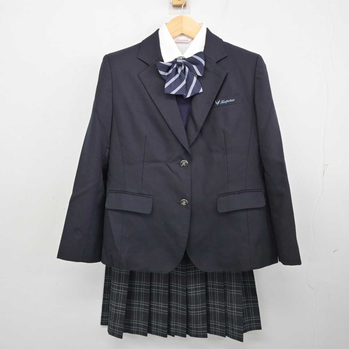 中古】大阪府 懐風館高等学校 女子制服 6点 (ブレザー・ニット・シャツ・スカート) sf058612 | 中古制服通販パレイド