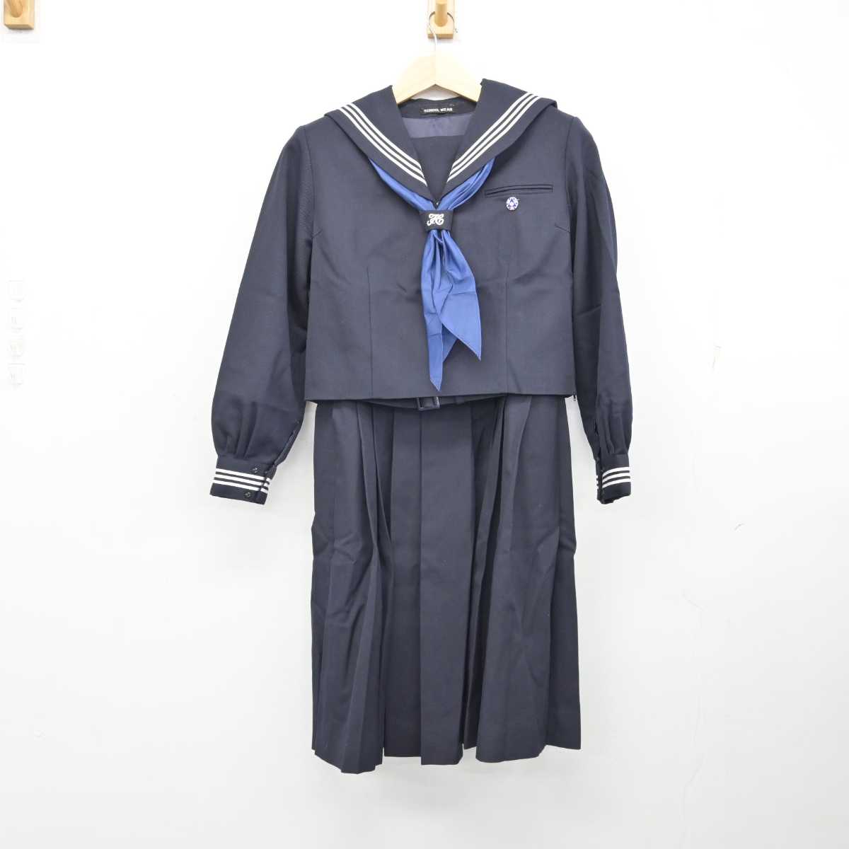 【中古】東京都 石神井南中学校 女子制服 4点 (セーラー服・ジャンパースカート) sf058647