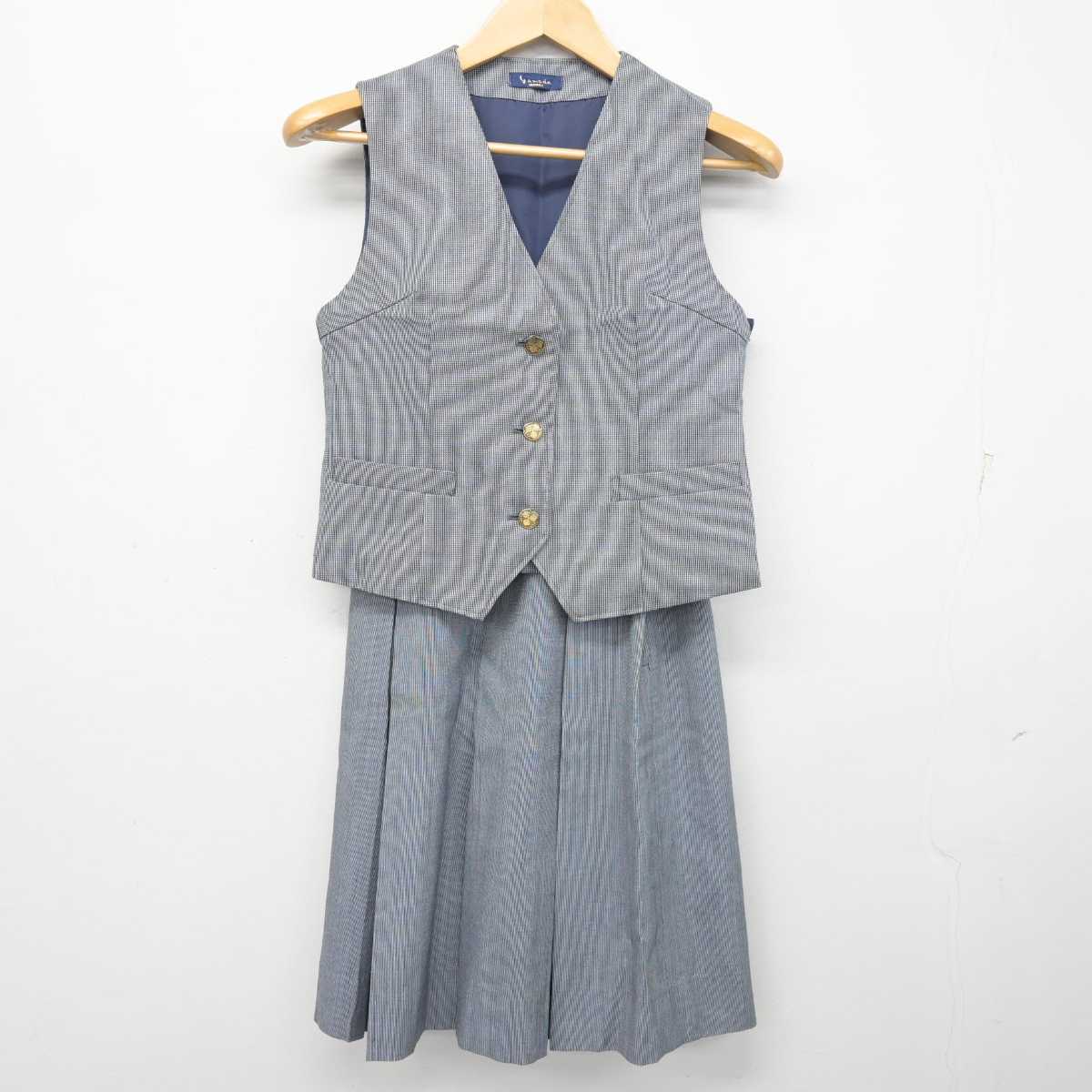 中古】静岡県 籠上中学校 女子制服 2点 (ベスト・スカート) sf058770 | 中古制服通販パレイド