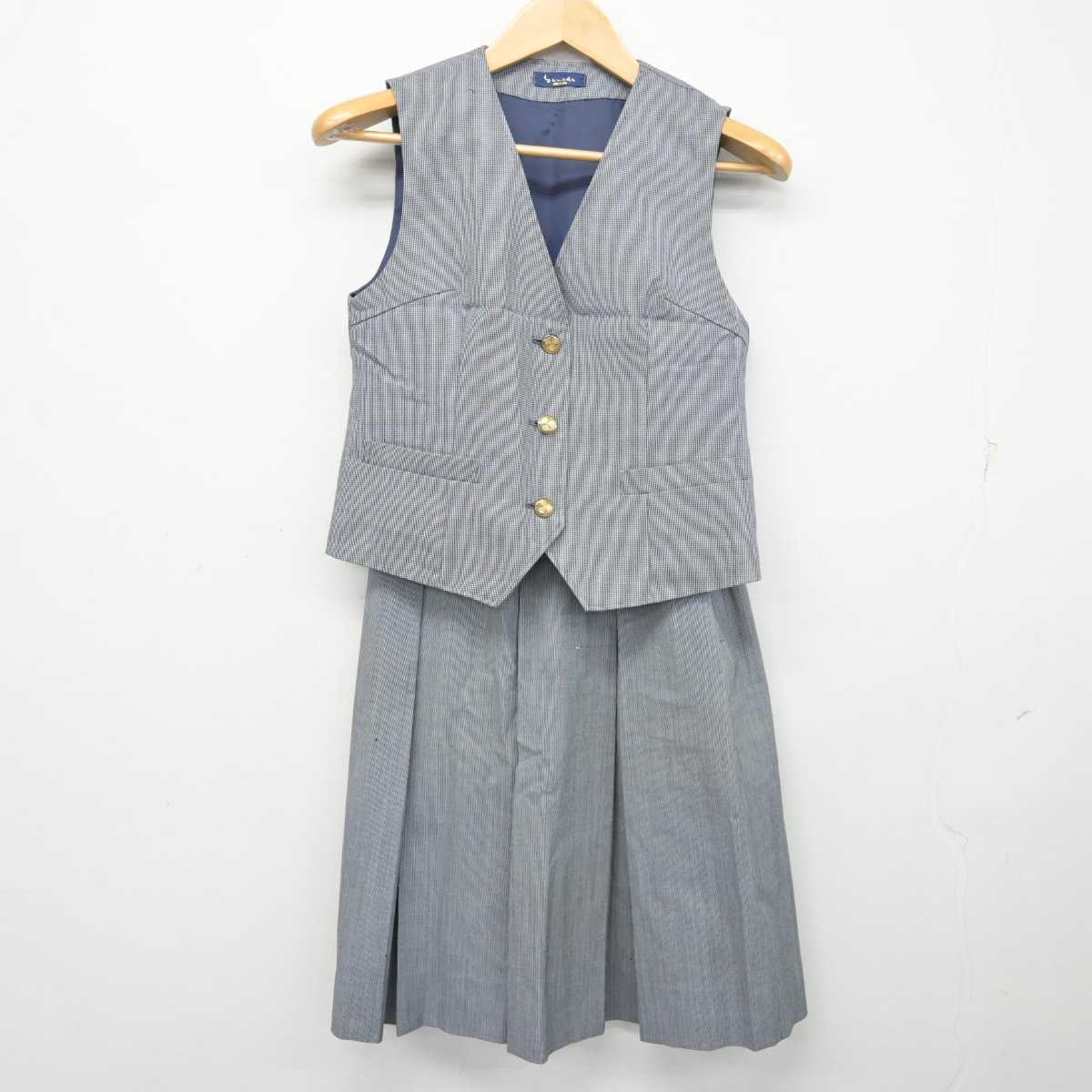 中古】静岡県 籠上中学校 女子制服 2点 (ベスト・スカート) sf058771 | 中古制服通販パレイド