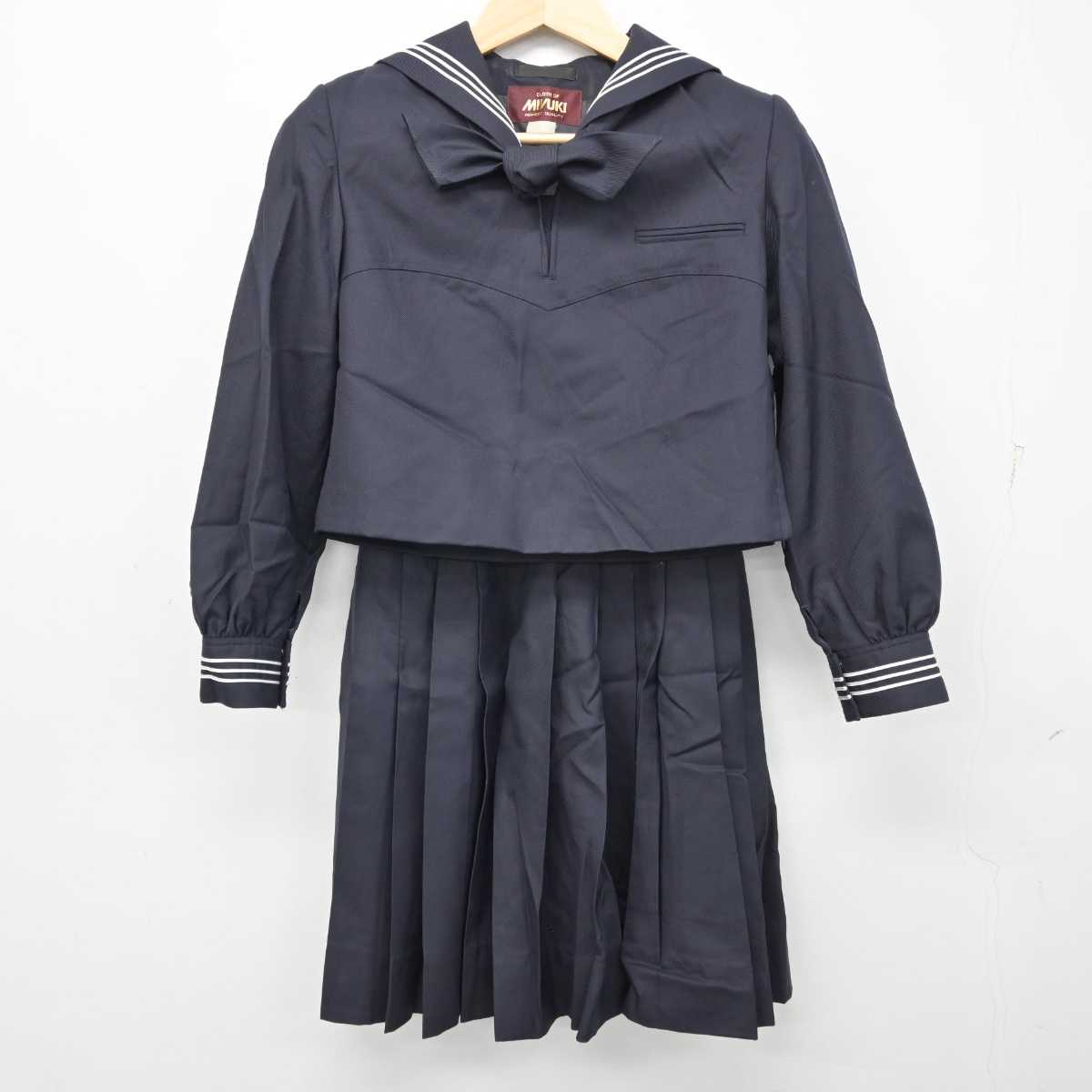 【中古】東京都 豊島岡女子学園 中学校・高等学校 女子制服 3点 (セーラー服・スカート) sf058902