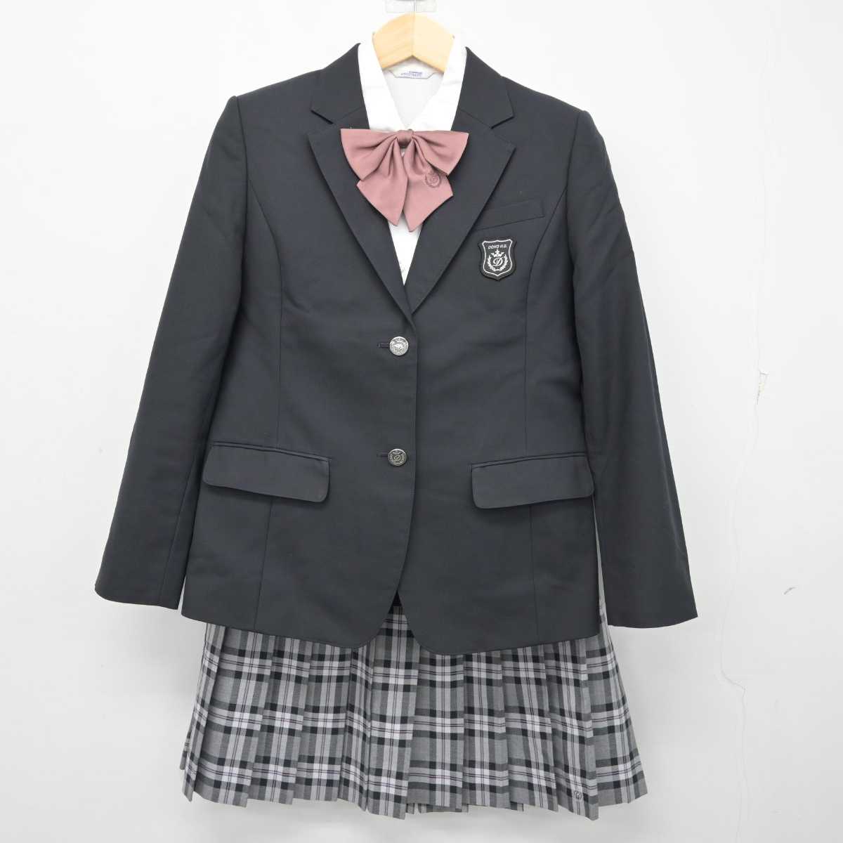 【中古】愛知県 同朋高等学校 女子制服 4点 (ブレザー・シャツ・スカート) sf058932