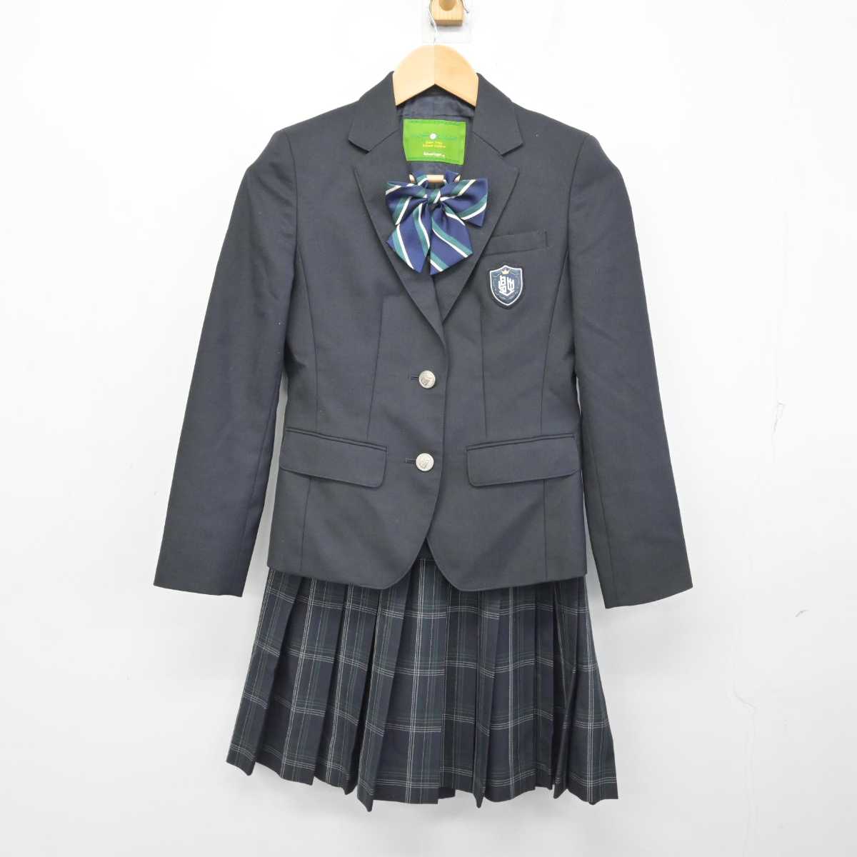 中古】滋賀県 皇子山中学校 女子制服 4点 (ブレザー・ニット・スカート) sf059075 | 中古制服通販パレイド