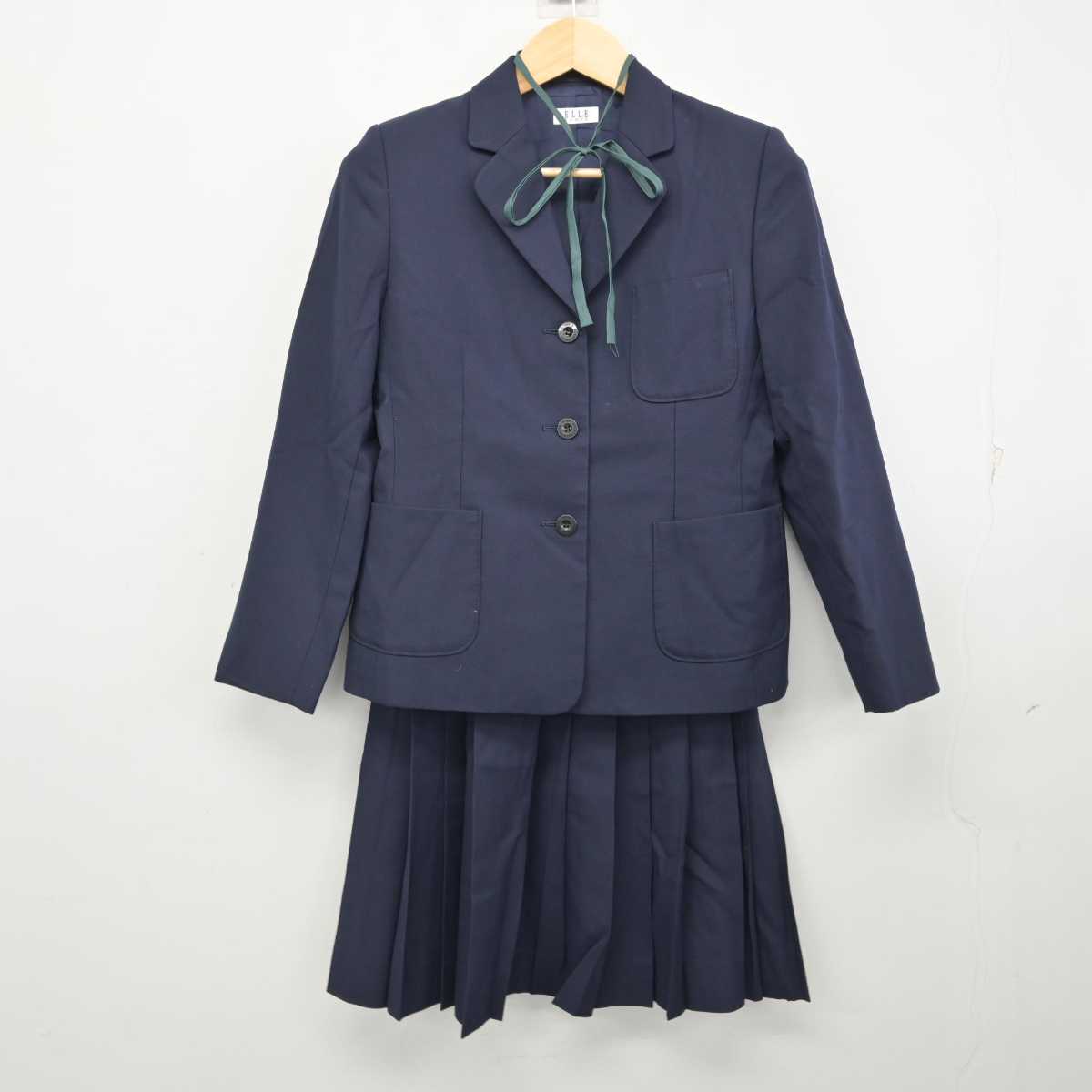中古】大阪府 豊中市立第九中学校 女子制服 5点 (ブレザー
