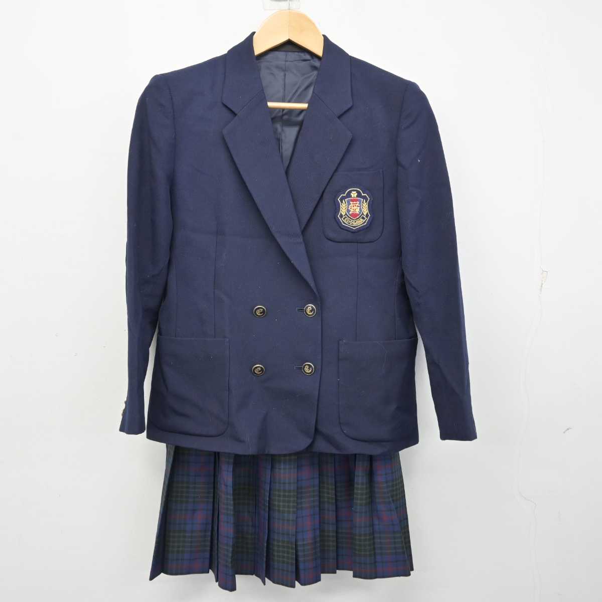 【中古】東京都 江戸川女子高等学校 女子制服 3点 (ブレザー・スカート) sf059264