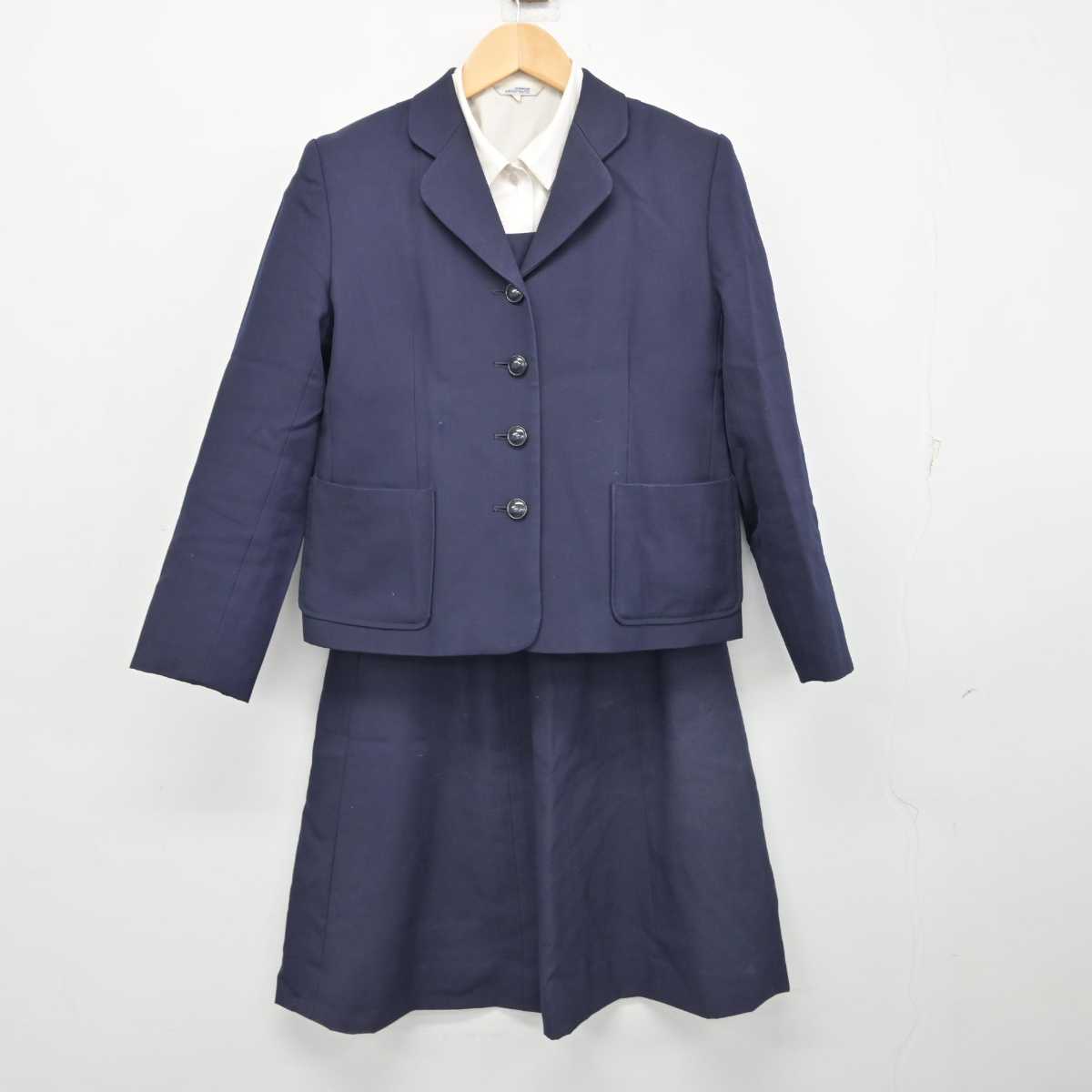 中古】群馬県 高崎女子高等学校 女子制服 4点 (ブレザー・シャツ